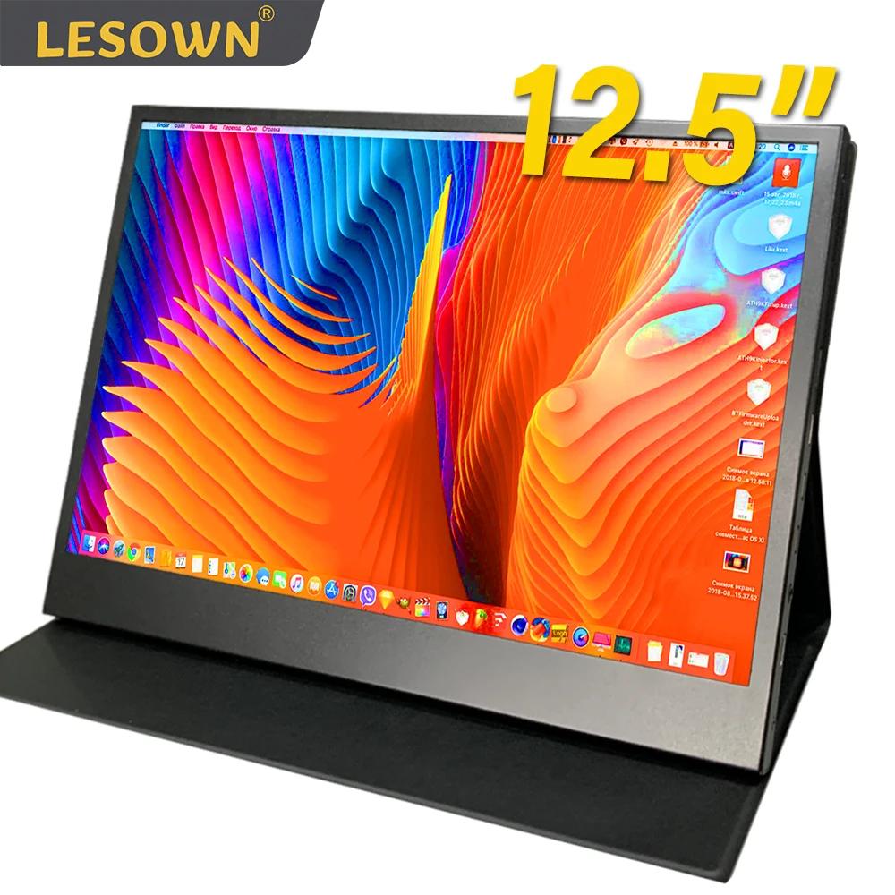LESOWN ޴ ġũ , 12.5 ġ HDMI, USB CŸ, 1080p, Ʈ ̵ ÷, Ʈ PC,  , Ȯ ȭ